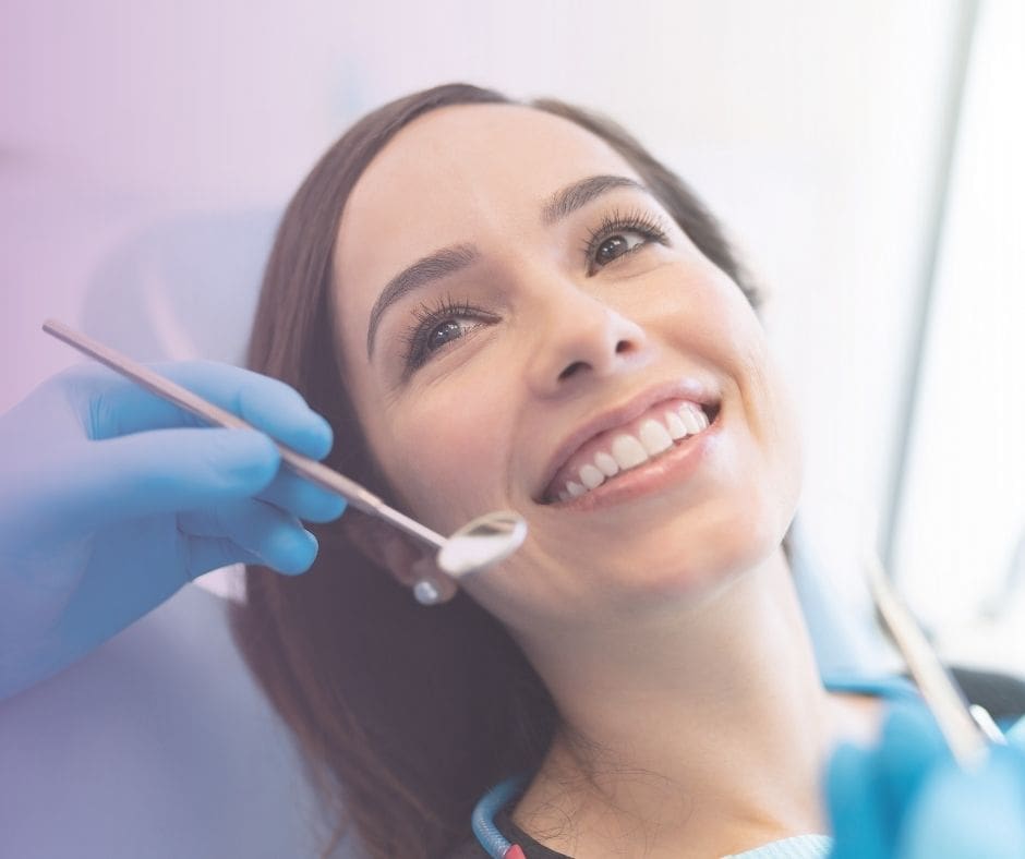 Weymouth dental cleaning patient