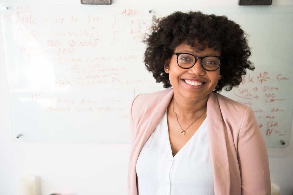woman with a beautiful smile