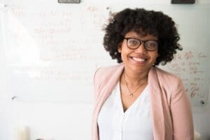 woman with a beautiful smile