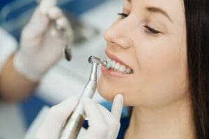 patient at the dentist