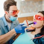 professional teeth cleaning during a routine dental appointment.